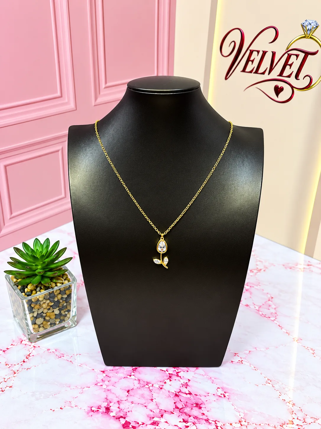 Collar Tulipán de Cristal