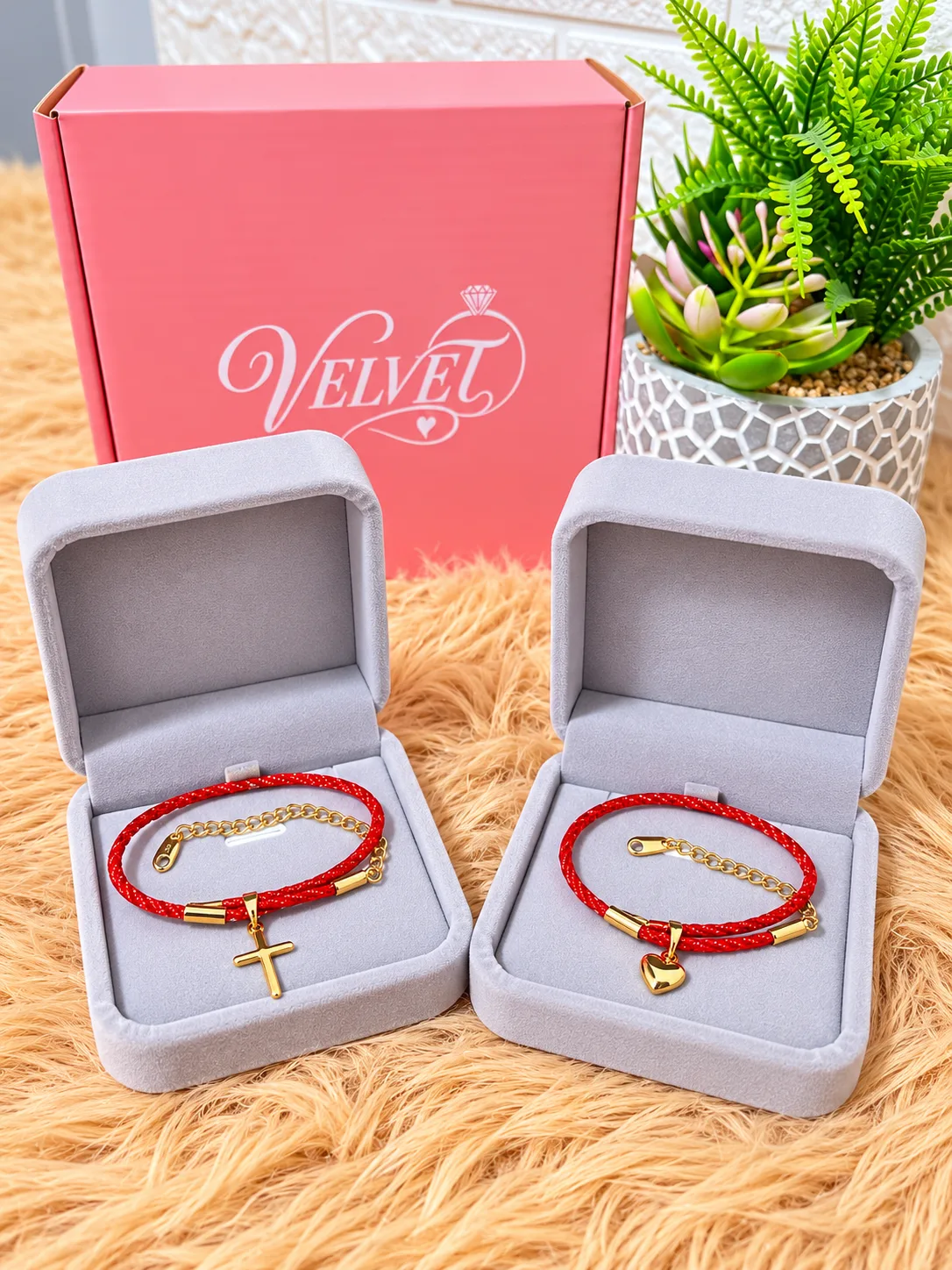 Pulseras de Pareja Hilo Rojo