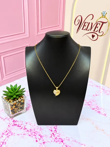Collar Corazón con Ala