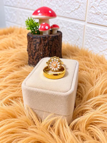 Dúo de Anillos Flor de Perla