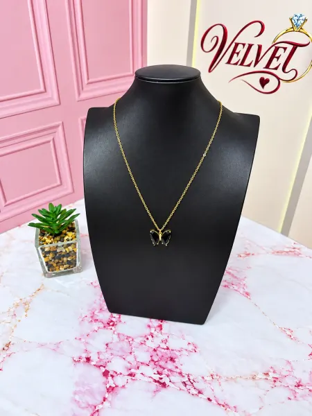 Collar Mariposa Negra