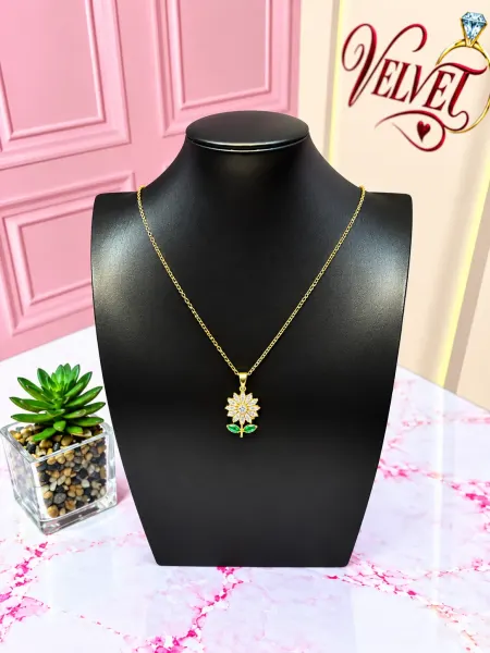 Collar Girasol de Cristal