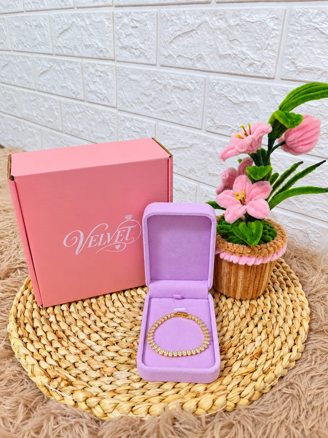 Pulsera Tenis Dorada